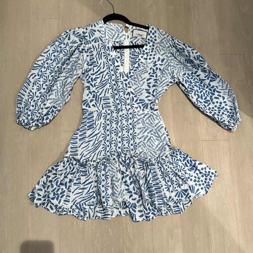 Alexis Idony Puff-Sleeve Dress size Small